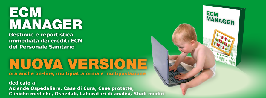 Nuova versione del software gestionale per analisi, conteggio e reportistica ECM del personale sanitario.